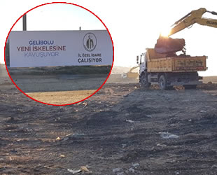 Gelibolu Yeni Feribot İskelesi çalışmaları başladı