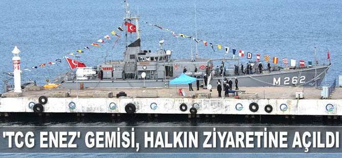 'TCG Enez' gemisi, halkın ziyaretine açıldı