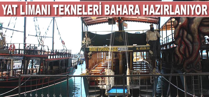 Kaleiçi Yat Limanı tekneleri bahara hazırlanıyor