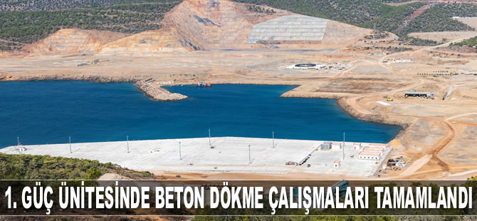 Akkuyu NGS’de 1. güç ünitesinin beton dökme çalışmaları tamamlandı