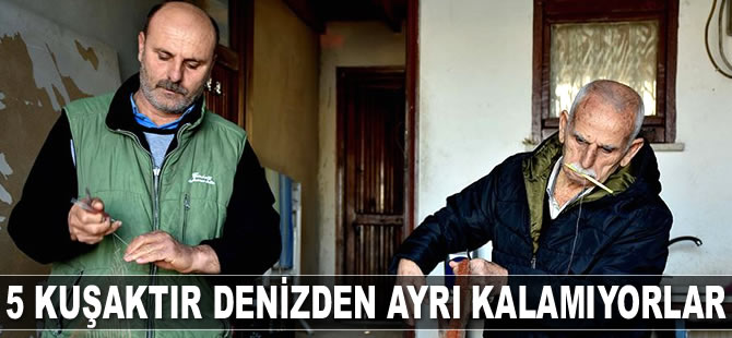 Beş kuşaktır balıkçılık yapan Trabzonlu aile, denizden ayrı kalamıyor
