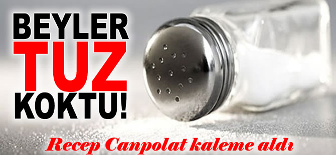 Ankaralı beyler; Tuz koktu, tuz!!!