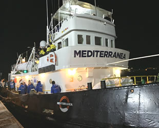 ‘Mediterranea’ isimli gemi seferden men edildi