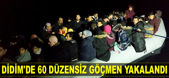 Didim’de 60 düzensiz göçmen yakalandı