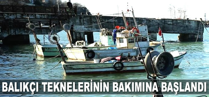 Akçakoca’da balıkçı teknelerinin bakımına başlandı