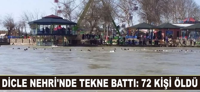 Dicle Nehri'nde tekne battı, çok kişi hayatını kaybetti