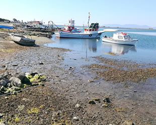 Ayvalık’ta deniz 20 metre çekildi