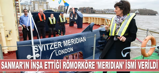 Sanmar’ın Svitzer’e inşa ettiği 21. römorköre ‘Meridian’ ismi verildi