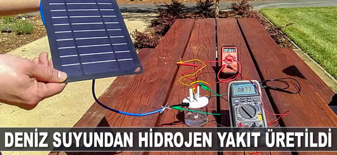 Deniz suyundan hidrojen yakıt üretildi