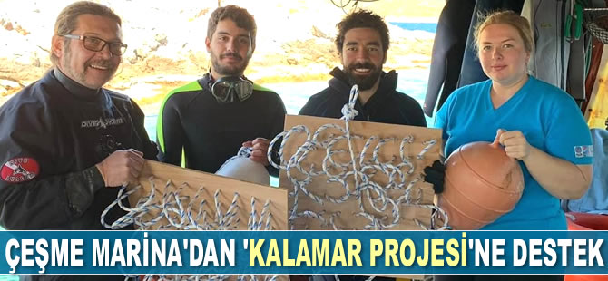 Çeşme Marina, ‘Kalamar Projesi’ne destek verdi