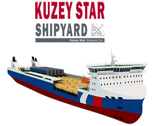 Kuzey Star Shipyard, 2 adet LNG tahrikli Ro-Ro gemisi inşa edecek