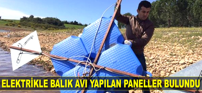 Osmaniye’de elektrikle balık avı yapılan paneller bulundu
