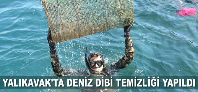 Yalıkavak’ta deniz dibi temizliği yapıldı