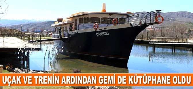 Uçak ve trenin ardından gemi de kütüphane oldu