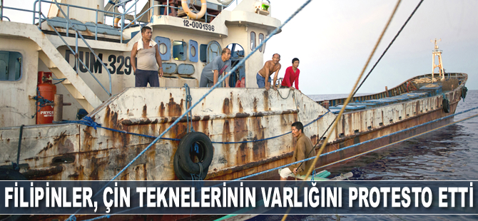 Filipinler, Çin teknelerinin varlığını protesto etti
