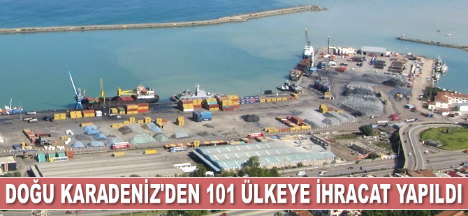 Doğu Karadeniz’den 101 ülkeye ihracat gerçekleştirildi
