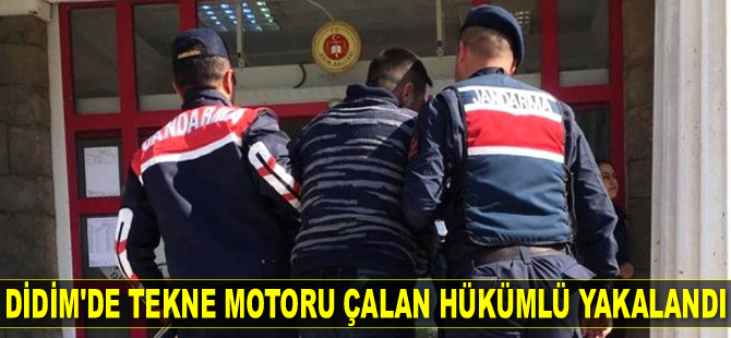 11 ayrı suçtan aranan hükümlü, tekne motoru çalarken yakalandı