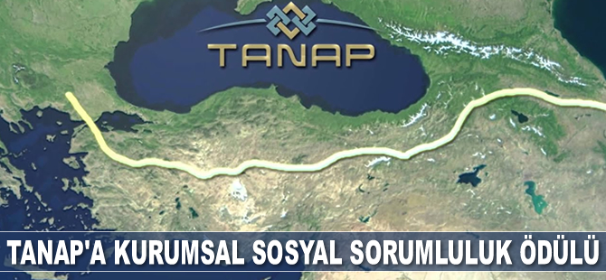 TANAP, ‘Toplum Hizmeti ve Kurumsal Sosyal Sorumluluk’ ödülünü kazandı