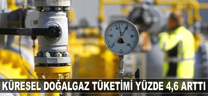 Küresel doğalgaz tüketimi yüzde 4,6 arttı