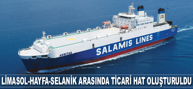 Salamis Lines, Limasol-Hayfa-Selanik limanları arasında ticari hat oluşturdu