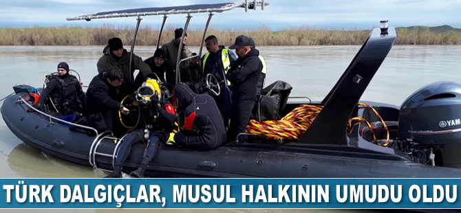 Türk dalgıçlar, Musul halkının umudu oldu