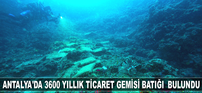 Antalya’da 3600 yıllık ticaret gemisi batığı bulundu