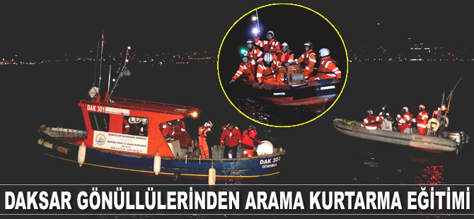 DAKSAR gönüllüleri, arama kurtarma eğitimi gerçekleştirdi