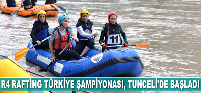 R4 Rafting Türkiye Şampiyonası, Tunceli'de başladı