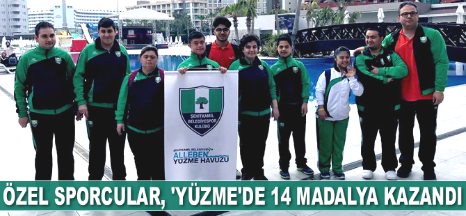 Özel sporcular, Yüzme Şampiyonası’nda 14 madalya kazandı