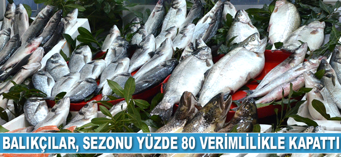 Balıkçılar, sezonu yüzde 80 verimlilikle kapattı