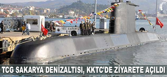 TCG Sakarya Denizaltısı, KKTC'de ziyarete açıldı