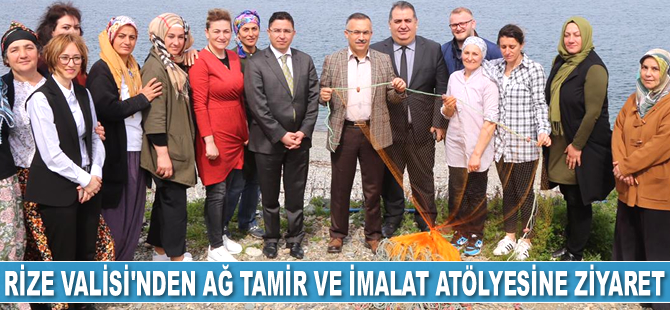 Kemal Çeber, ağ tamir ve imalat atölyesi ziyaret etti