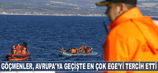 Ege'de 3,5 ayda 10 bin düzensiz göçmen yakalandı