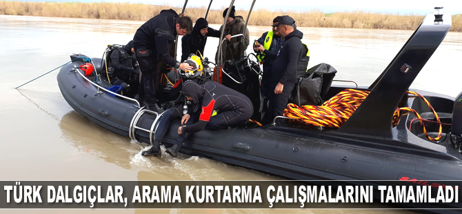 Türk dalgıçlar, Musul'daki arama kurtarma çalışmalarını tamamladı