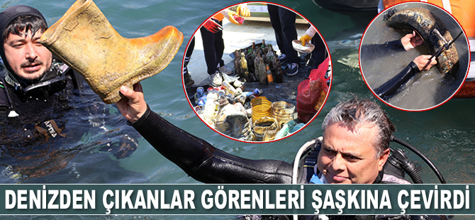 Kaleiçi Yat Limanı’nda deniz dibi temizliği yapıldı