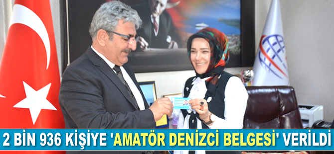 Tatvan’da 2 bin 936 kişiye ‘Amatör Denizci Belgesi’ verildi