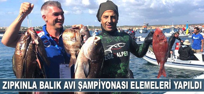 Zıpkınla Balık Avı Şampiyonası'nın ilk eleme müsabakaları yapıldı