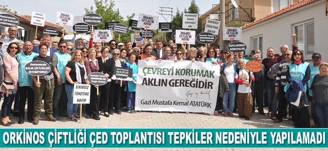 Urla'daki orkinos çiftliği ÇED toplantısı tepkiler nedeniyle yapılamadı