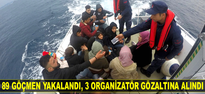 Aydın ve Muğla’da 89 göçmen yakalandı, 3 organizatör gözaltına alındı