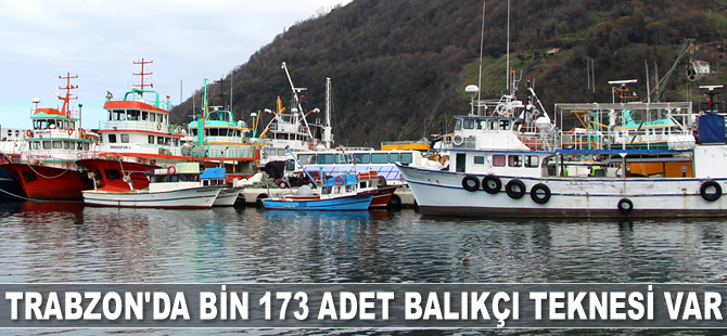 Trabzon’da bin 173 adet balıkçı teknesi var