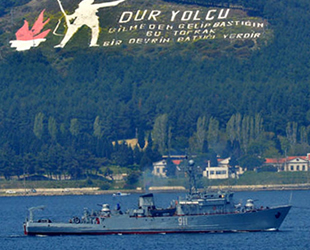 ‘Ivan Golubets’ isimli arızalı Rus savaş gemisi, Çanakkale Boğazı’ndan geçti