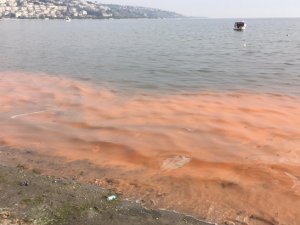 Büyükçekmece sahili turuncuya büründü