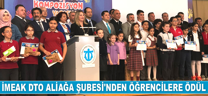 İMEAK DTO Aliağa Şubesi, öğrencileri ödüllendirdi
