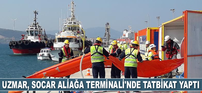 UZMAR, SOCAR Aliağa Terminali’nde tatbikat yaptı