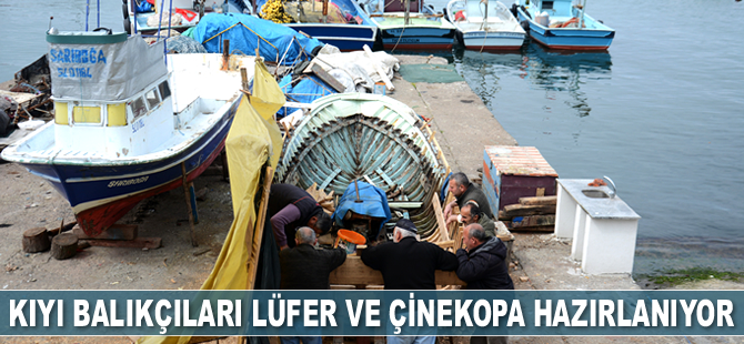 Kıyı balıkçıları lüfer ve çinekopa hazırlanıyor