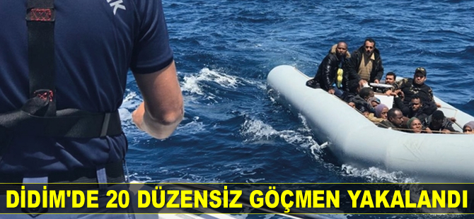 Didim’de 20 düzensiz göçmen yakalandı
