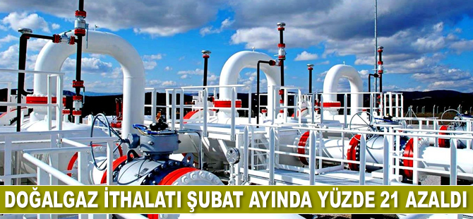 Türkiye'nin doğalgaz ithalatı Şubat ayında yüzde 21 azaldı