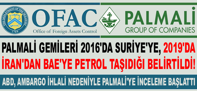 ABD Hazine Bakanlığı, Palmali Denizcilik hakkında inceleme başlattı