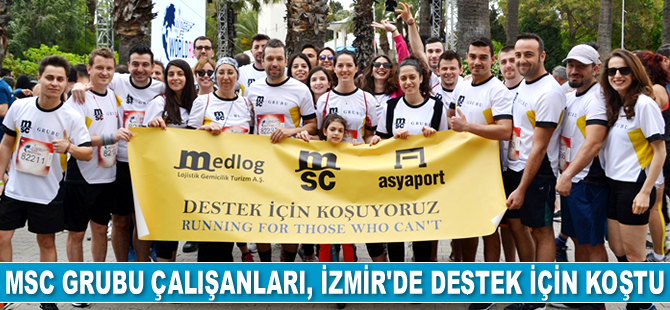MSC Grubu çalışanları, İzmir'de destek için koştu
