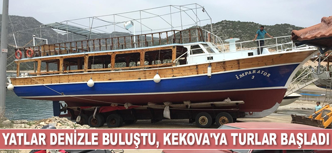 Yatlar denizle buluştu, Kekova'ya turlar başladı
